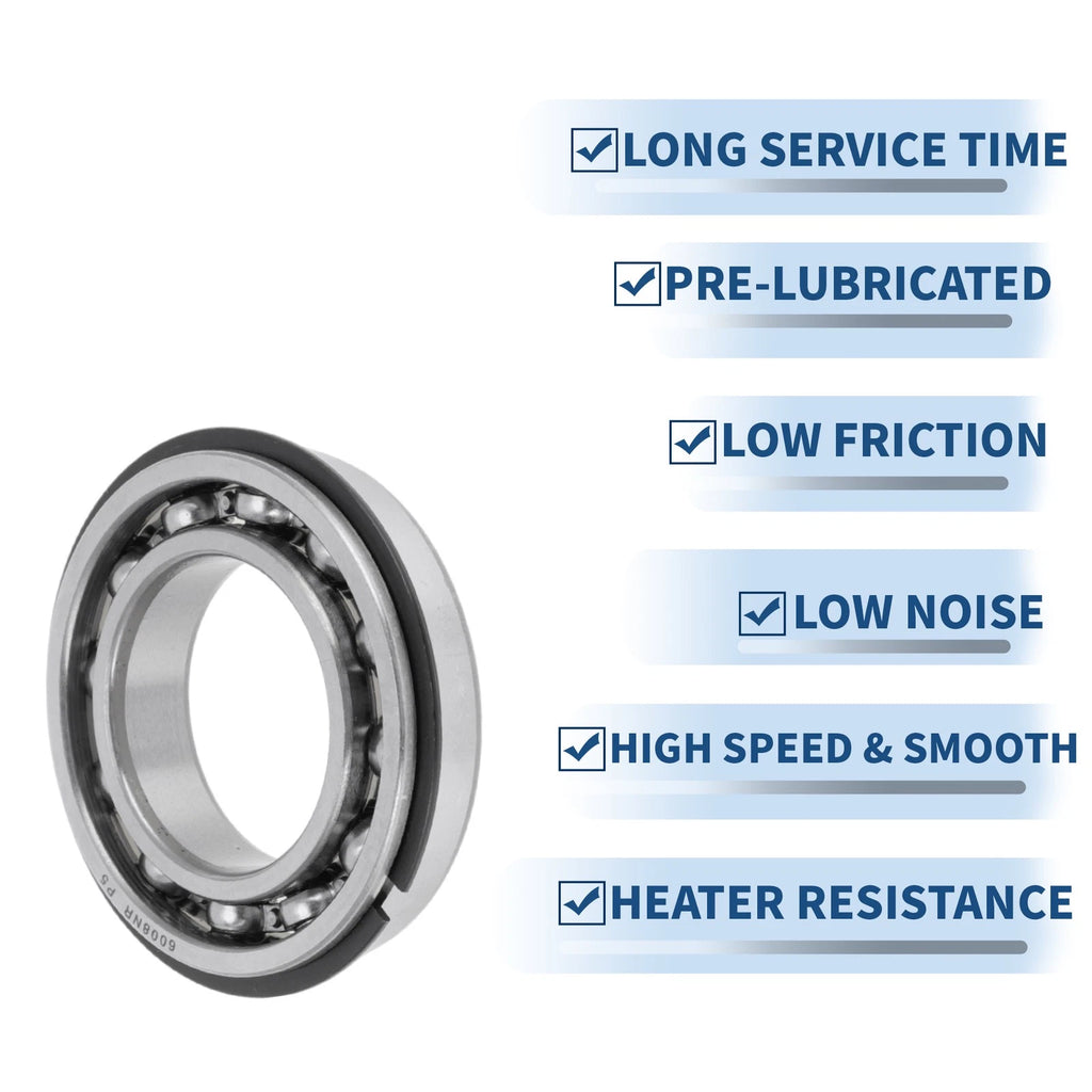 Deep Groove Ball Bearing 6008NR for Scooter Skateboard (40x68x15mm)