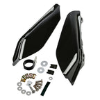 Black Mid Frame Air Deflectors for Harley Touring Road Glide (2017–2023)