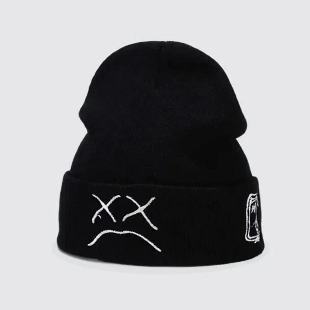 Crying Face Winter Beanie Hat for Fashion Lovers