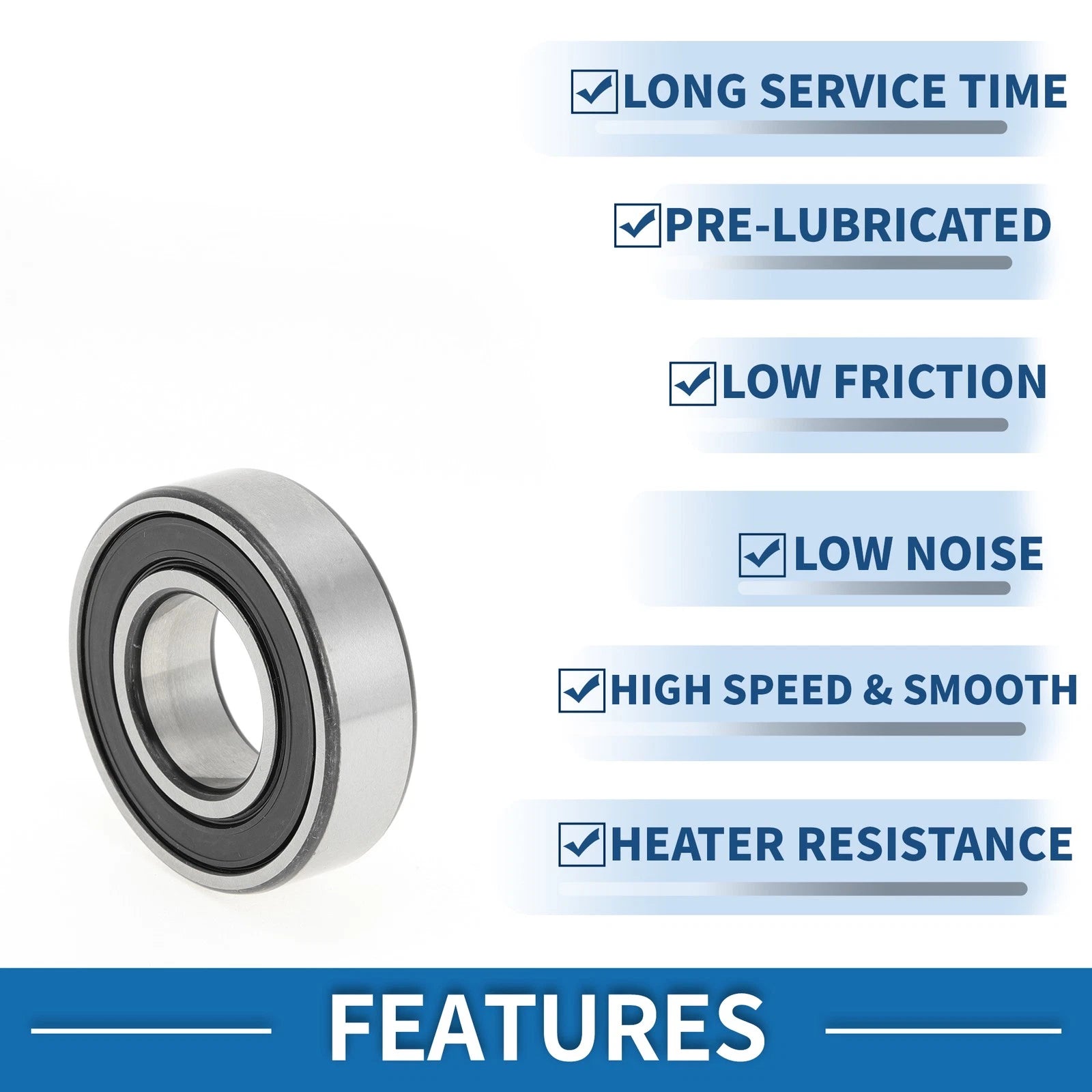 1 Pc 6004DDU Deep Groove Ball Bearing for Scooter Skateboard (20x42x12mm)