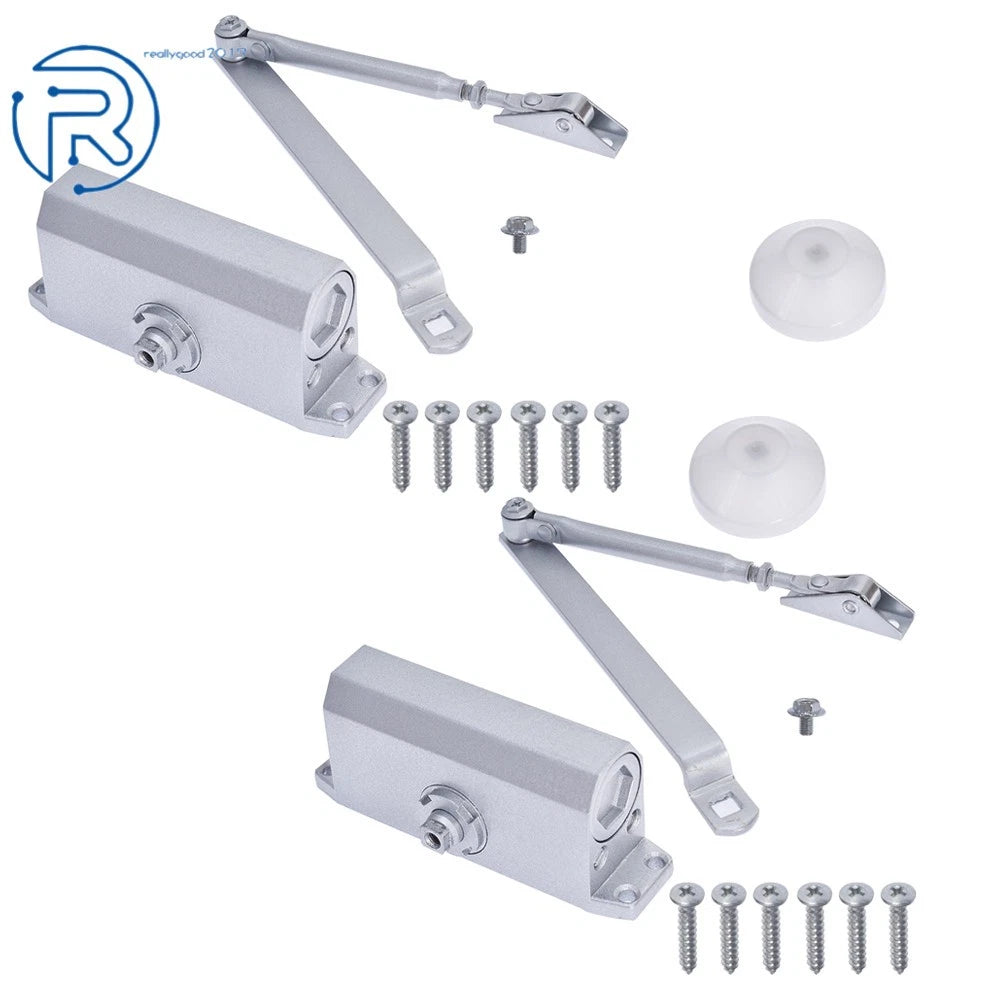 Aluminum Door Closer for Universal Use (25-45KG, 2PCS)