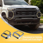 Set of 2 Fog Light Cover Trim for Chevrolet Colorado (2023–2025) Plating