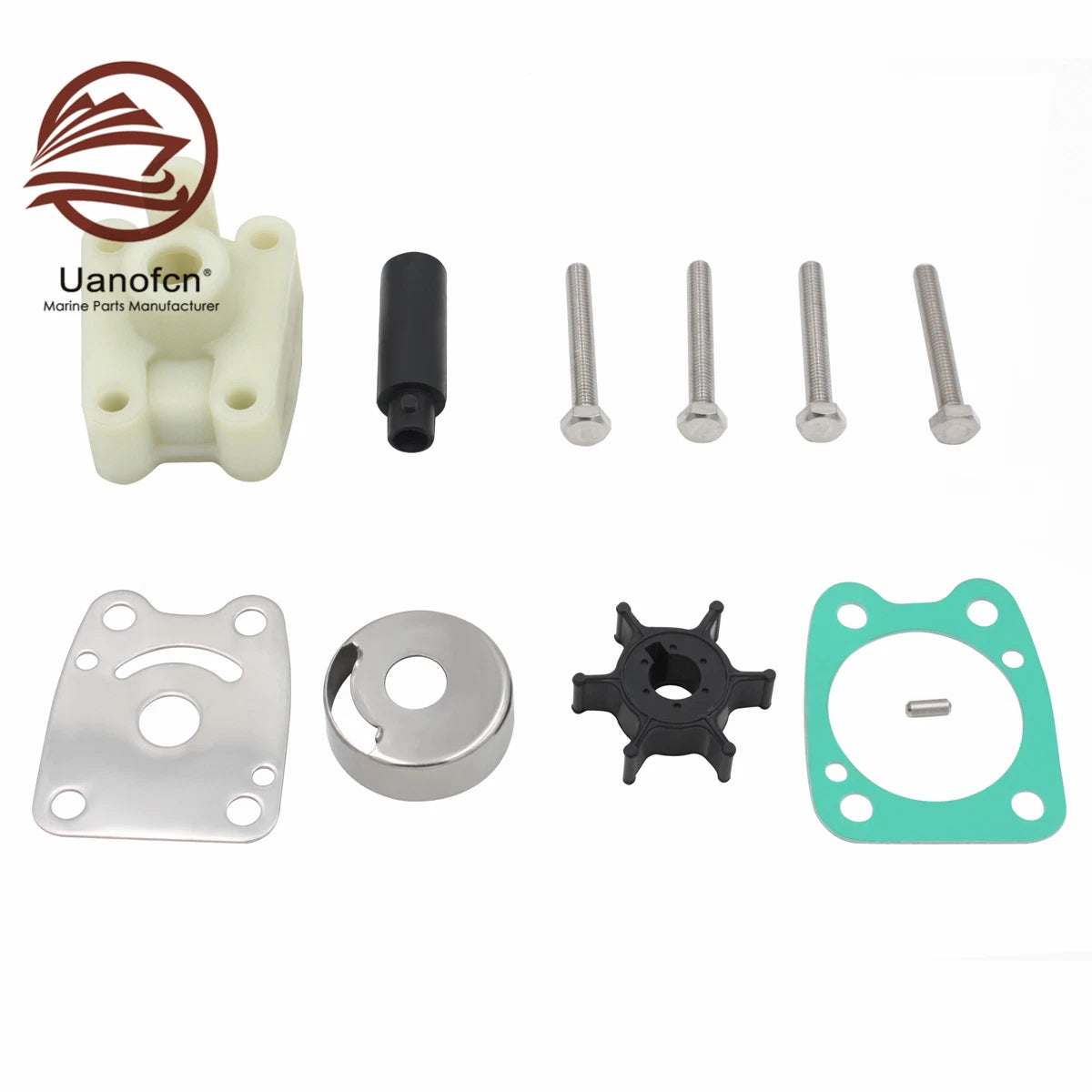 Water Pump Impeller Repair Kit for Yamaha 6E0-W0078-A2-00 (4HP 5HP)