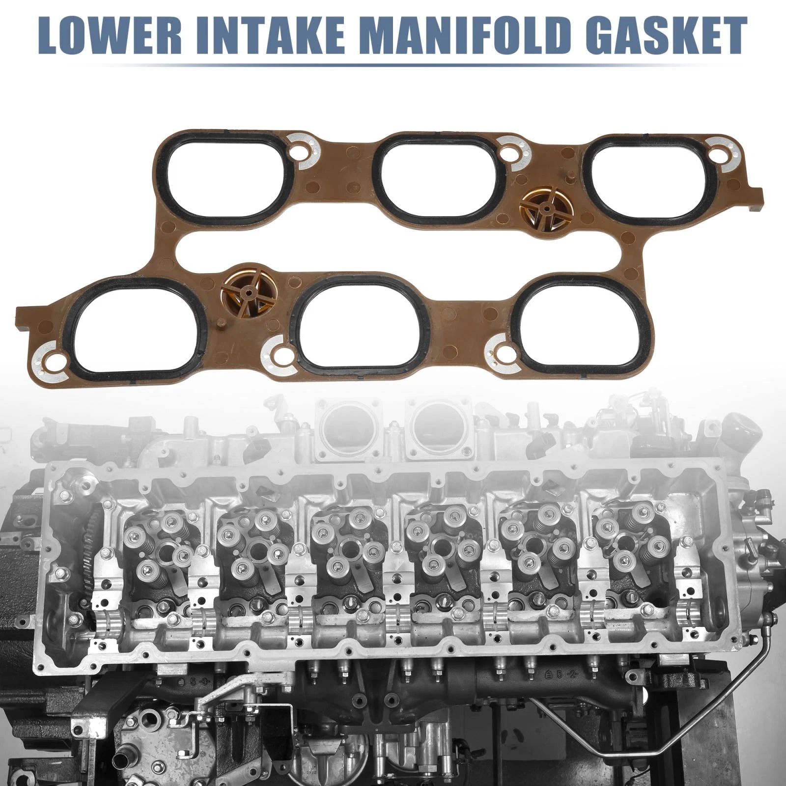Lower Intake Manifold Gasket for Chevrolet Cadillac Buick (12673301)