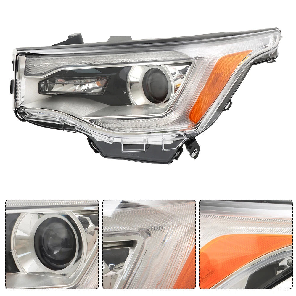 Headlight for GMC Acadia SL (2017â2019) Chrome Clear Left Driver Side