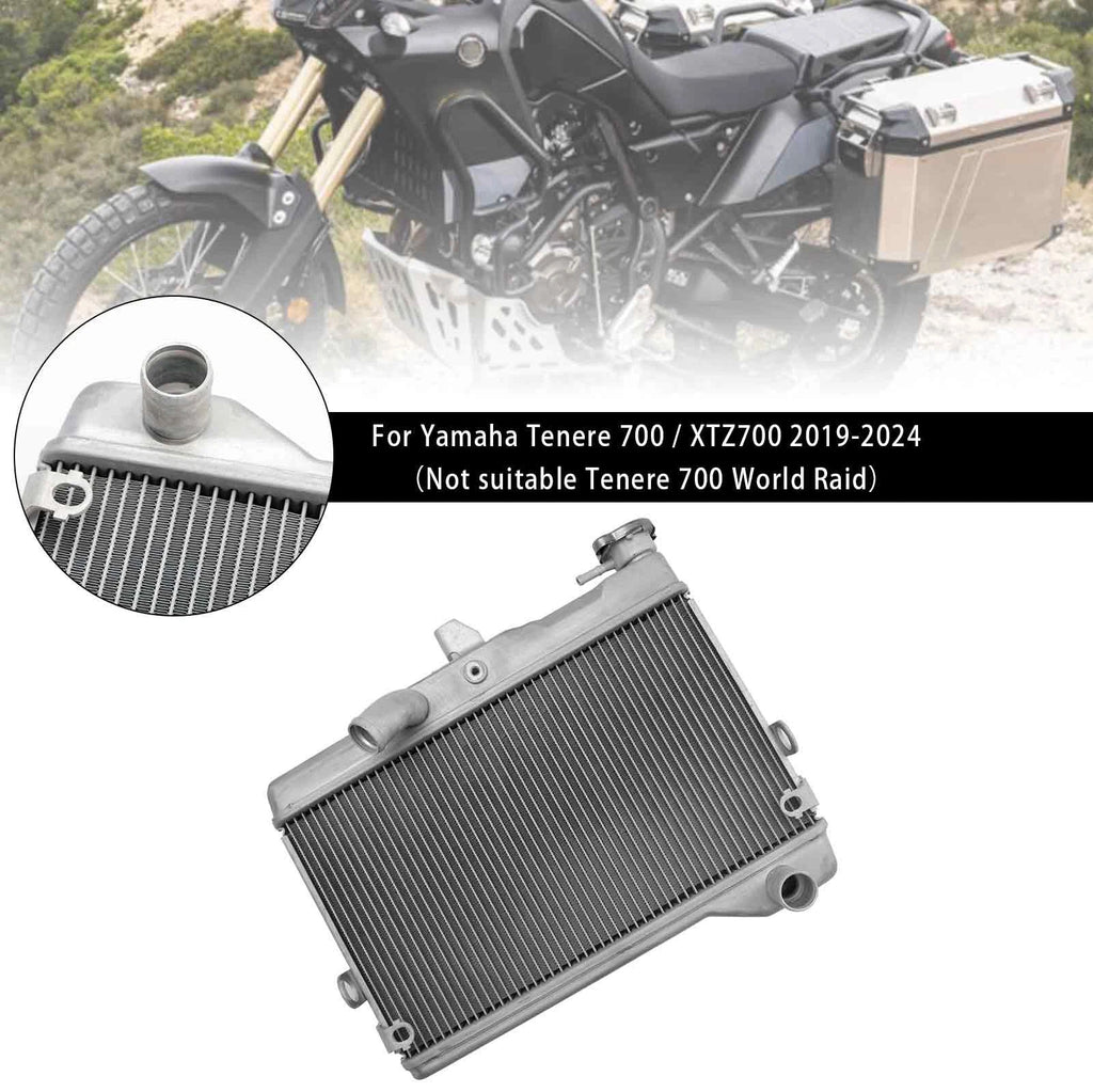 Radiator Cooling Engine Cooler for Yamaha Tenere 700 (2019–2024) Silver