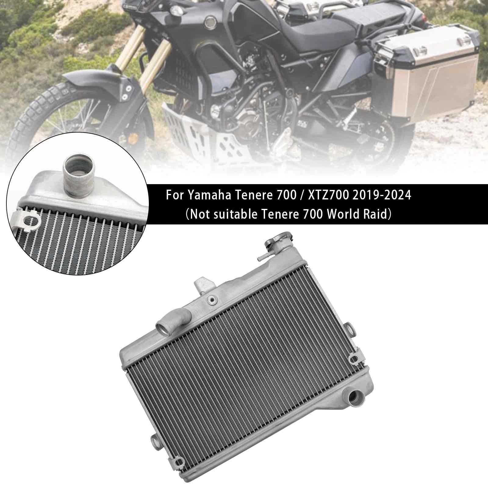 Radiator Cooling Engine Cooler for Yamaha Tenere 700 (2019–2024) Silver