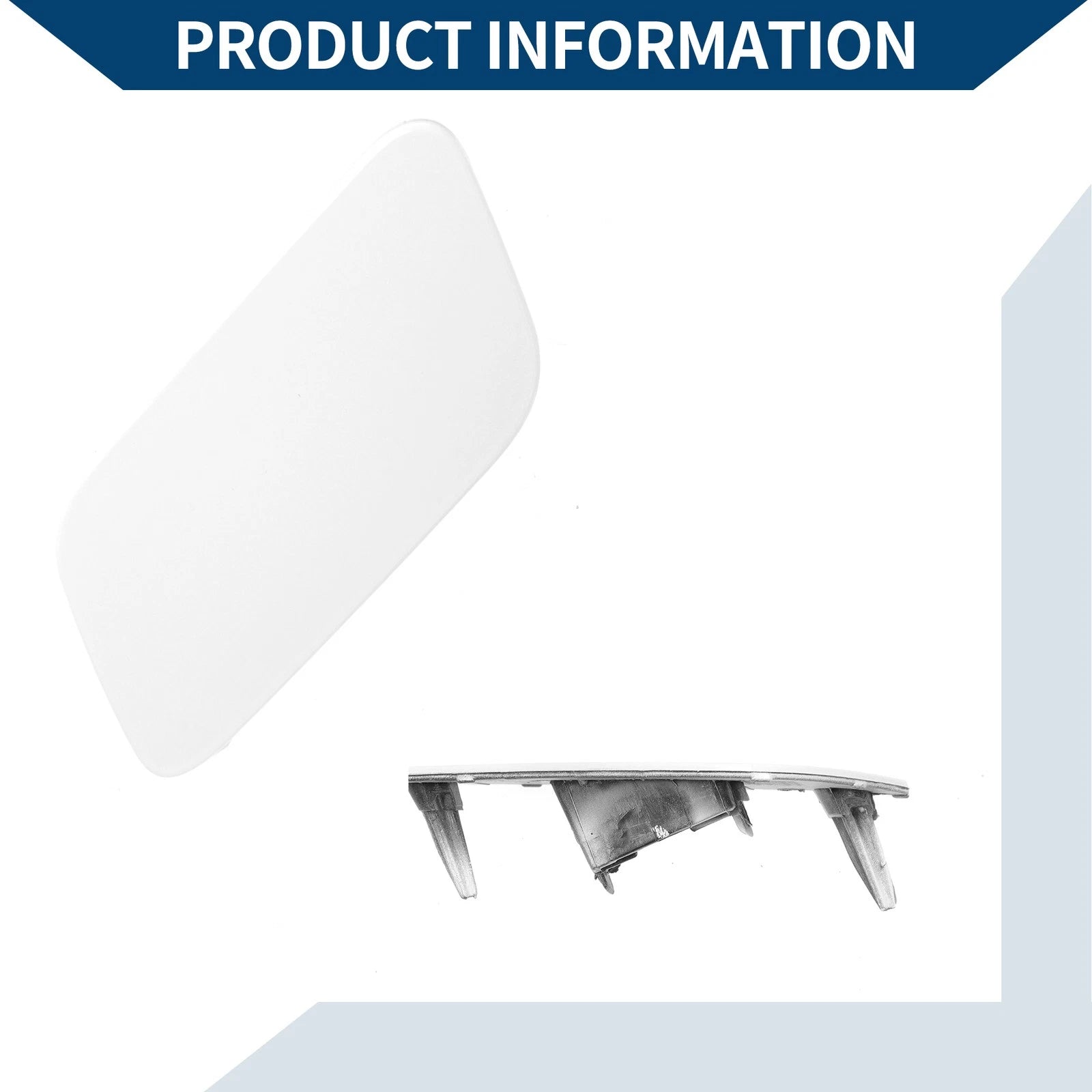 Front Left Washer Nozzle Cover Cap for Audi Q7 (2016–2021) 1Pcs White