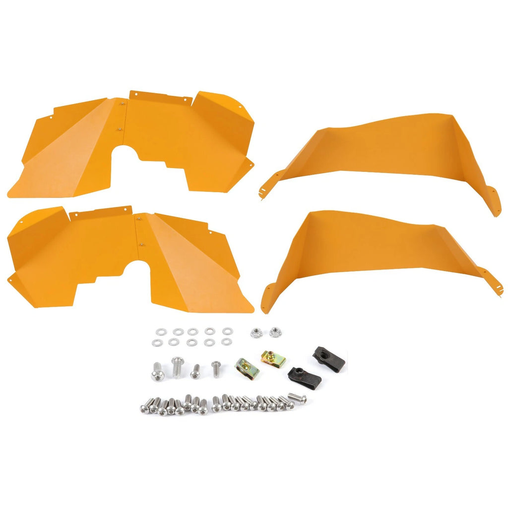 Set of 2 Front & Rear Inner Fender Mud Guards for Jeep Wrangler JK (2007–2018)