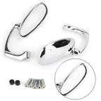 Pair of Round Rear View Mirrors for Universal Motorcycle (8mm 10mm)