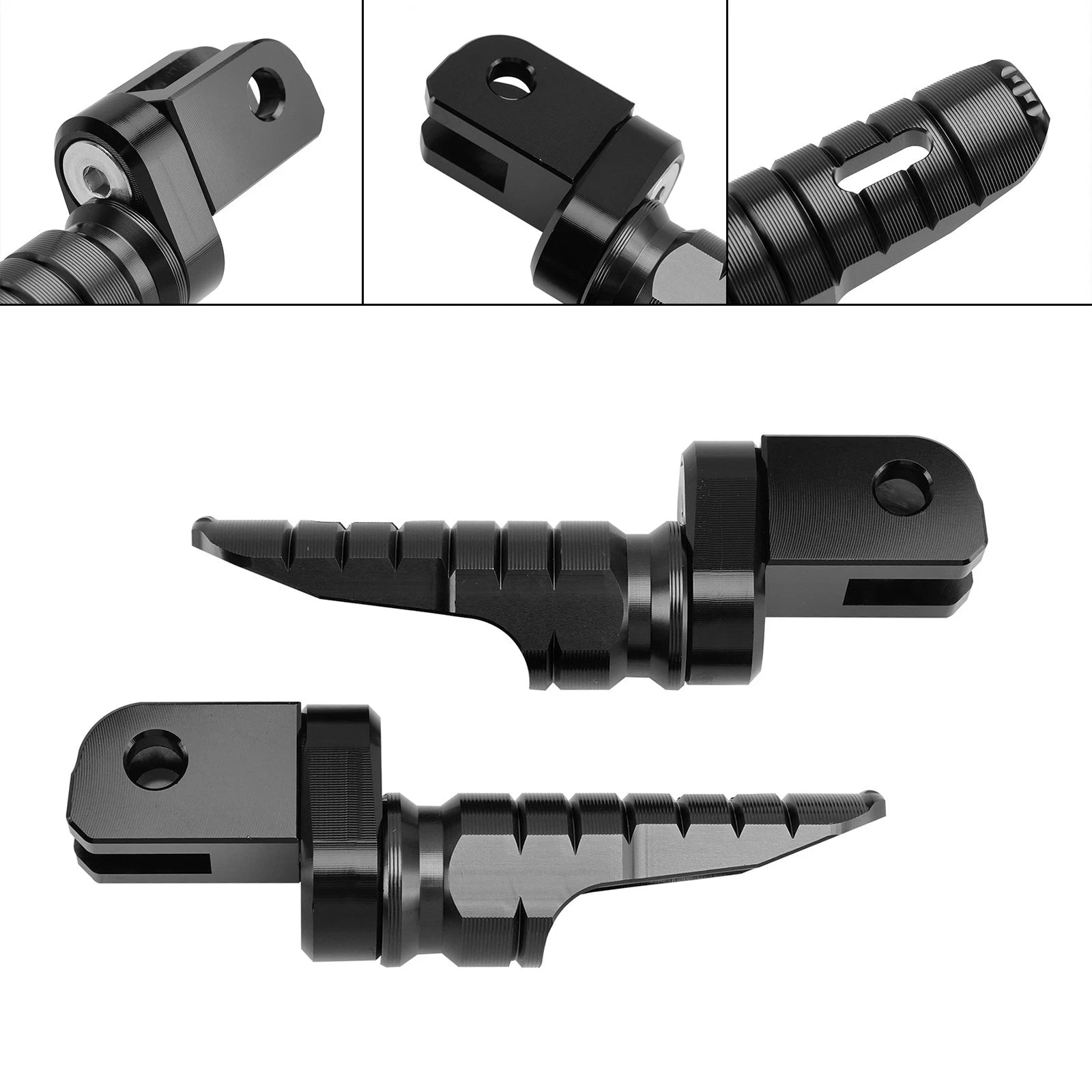 Front Footrests Foot Pegs for BMW G310R (2017–2024) G310RR (2023–2024) Black