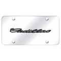 Black Pearl Name on Chrome License Plate - Officially Licensed for Cadillac