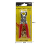 Eyelet Grommet Pliers Set for Fabric Canvas Repair (1/4in Steel)