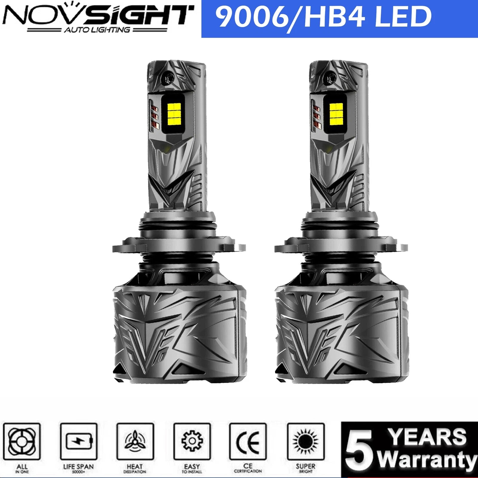 9006 HB4 LED Headlight Bulb Conversion Kit for Low Beam (6000K)