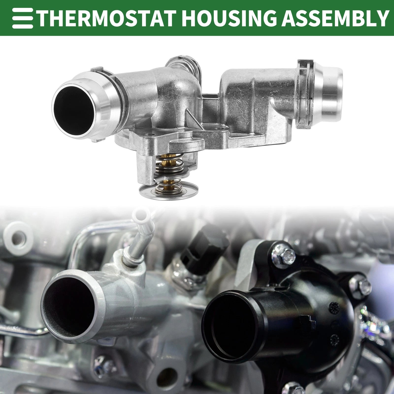 Engine Coolant Thermostat Housing Assembly for BMW 325i (2001–2005)