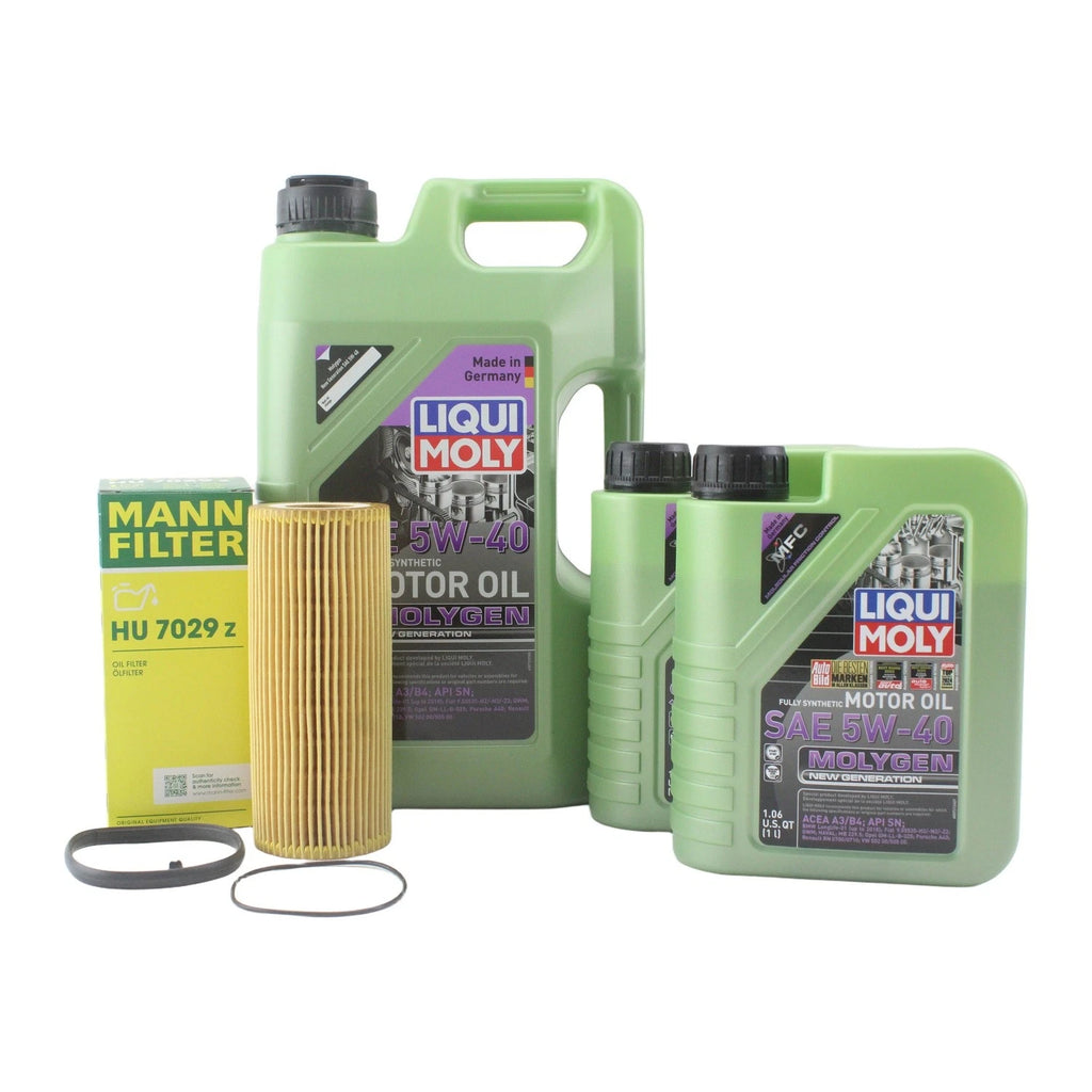 Oil Change Kit for Audi V6 3.0/3.2L (7L Liqui Moly Molygen 5W-40)