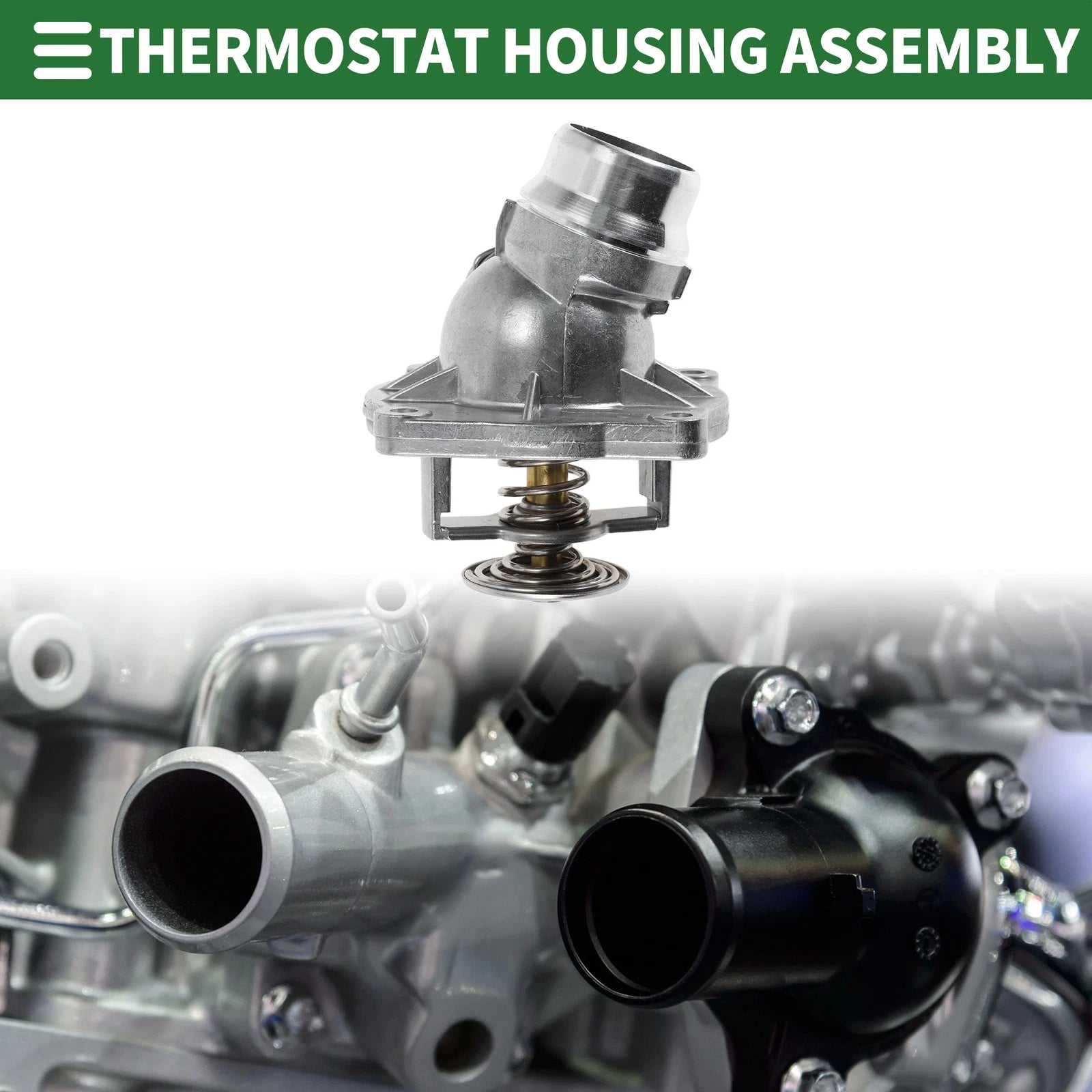 Engine Coolant Thermostat Housing Assembly for BMW X5 (2000–2003) No. 11531436386