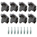 Set of 8 Ignition Coils & NGK Spark Plugs for Sierra 2500 HD (2001–2007)