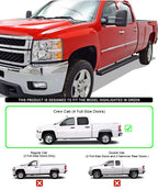 iBoard Stainless Steel 5" Side Bars for Chevy Silverado/GMC Sierra (2001-2013)