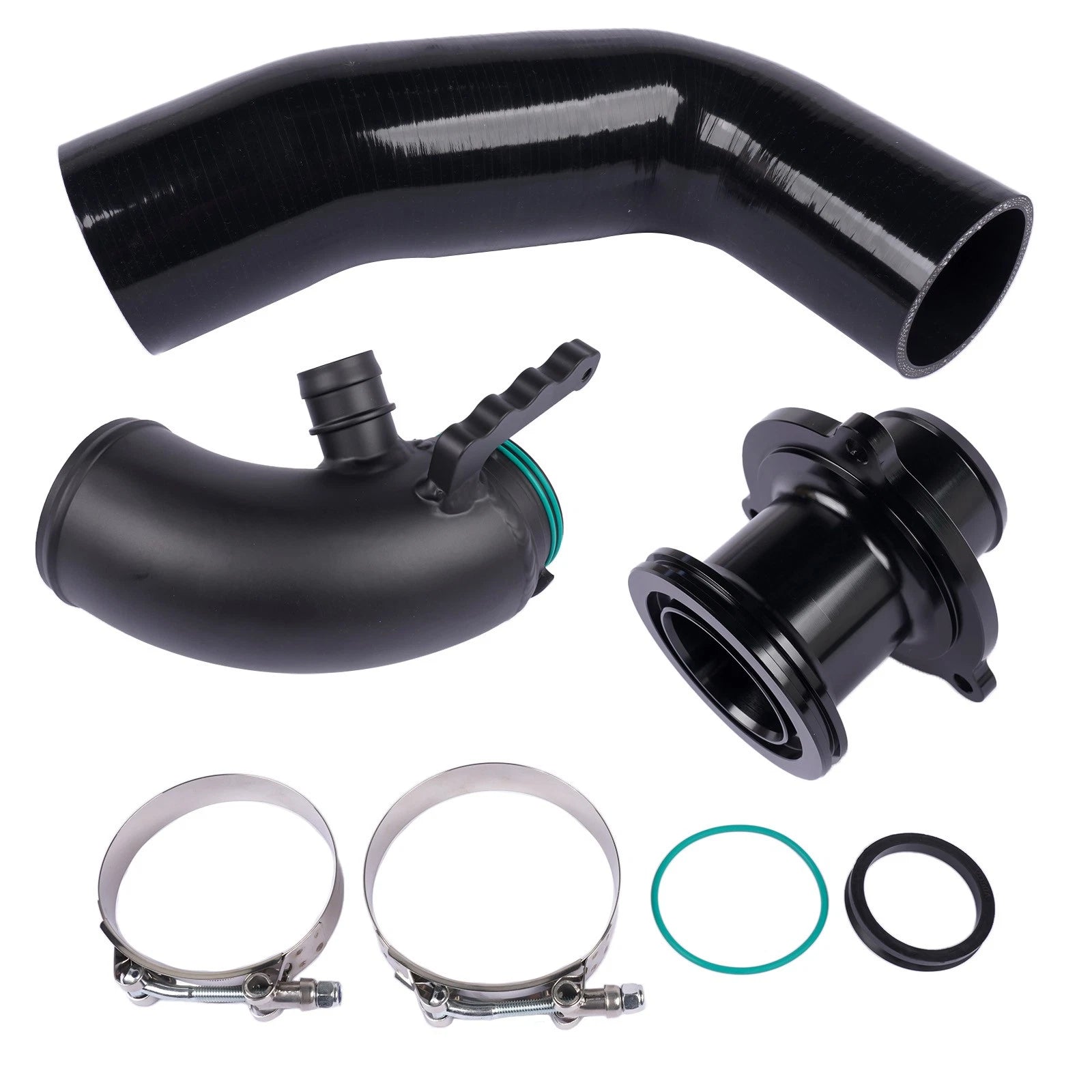 Turbo Inlet Elbow + Air Intake Muffler Delete + Silicone Hose for VW Golf MK7 (2015–2021)