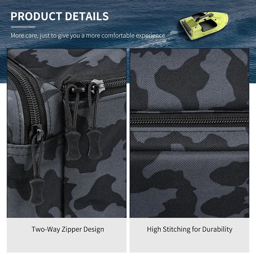 Tear Resistant Fishing Boat Storage Bag with Remote Control Compartment