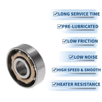 EN8 Deep Groove Ball Bearings for Scooter Skateboard Wheel (8x24x7mm)