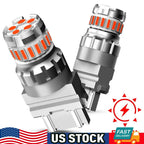 2X AUXITO LED 3157 Strobe Red Brake Stop Light Bulb for Various Models