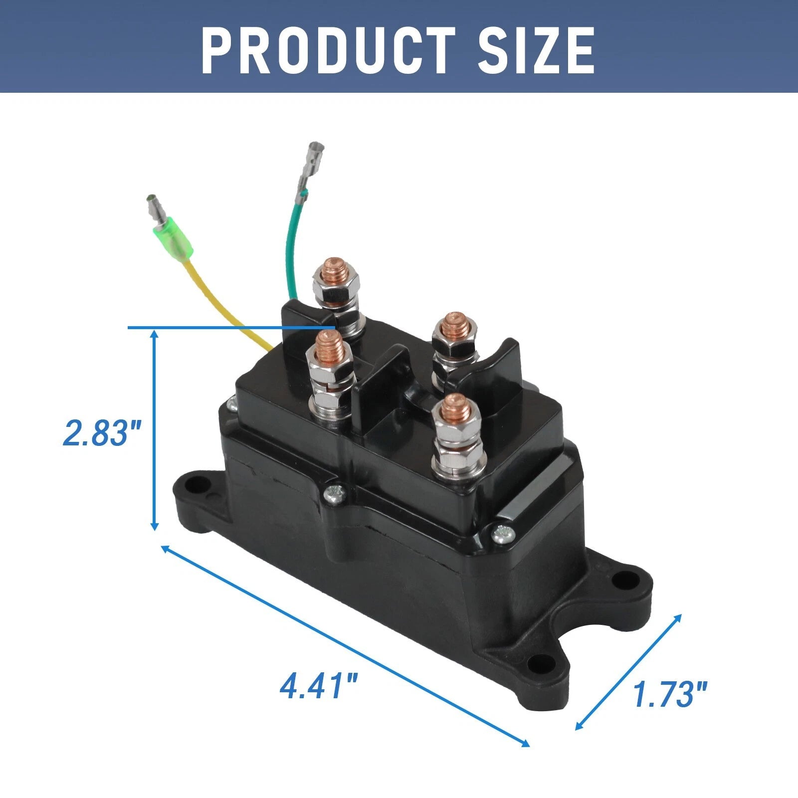 Winch Contactor Solenoid Relay Switch for ATV (Universal Fit)