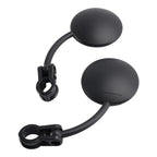 Set of 2 7/8" Handlebar 80mm Round Mirrors for Enduro MX Motocross