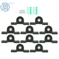 Set of 10 Pillow Block Mounted Ball Bearings for Various Applications