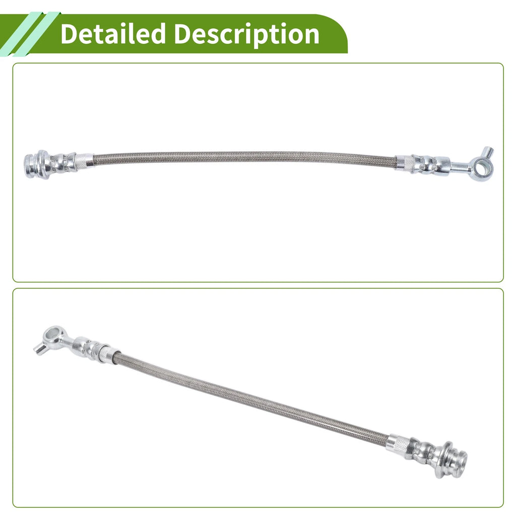 2X Front Extended Brake Line Hose Kit for Nissan Patrol GQ Y60 (1988–1997)