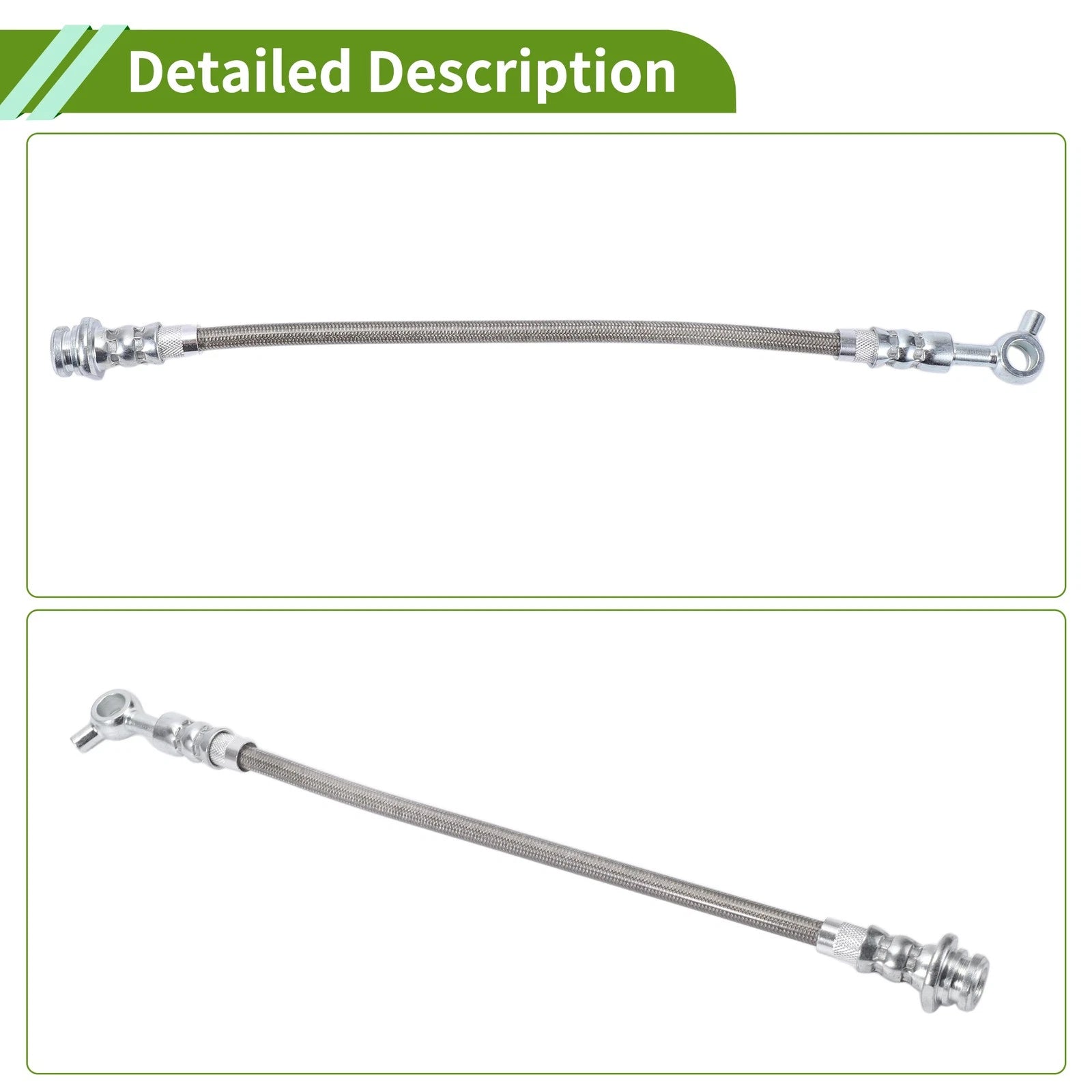 2X Front Extended Brake Line Hose Kit for Nissan Patrol GQ Y60 (1988–1997)