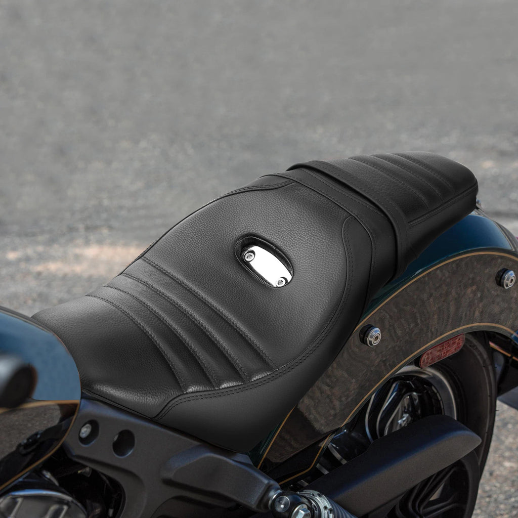 Black Driver Passenger Seat for Indian Scout (2015–2023) Scout Sixty (2016–2023)