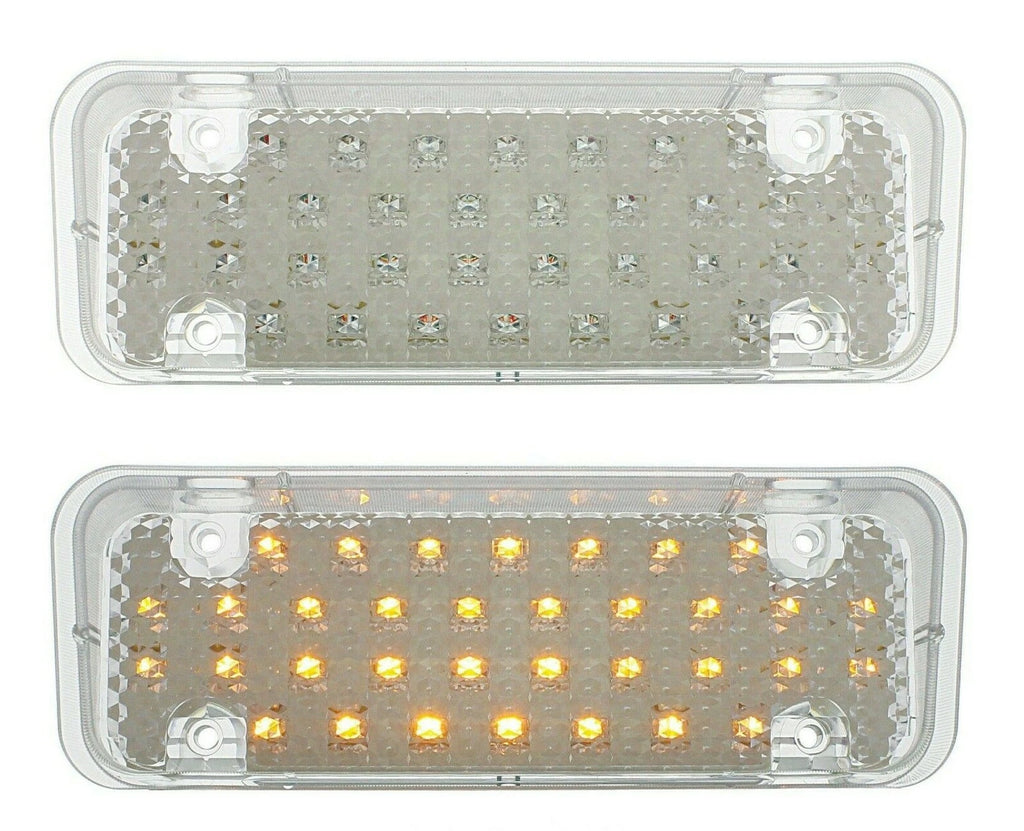 LED Parking Turn Signal Lights Clear Lens for 1971–1972 Chevy Truck