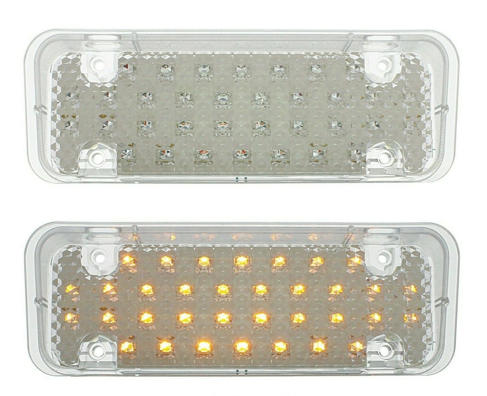 LED Parking Turn Signal Lights Clear Lens for 1971–1972 Chevy Truck