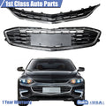 Grille Honeycomb Mesh Black with Chrome Trim for Chevy Malibu (2016–2018)