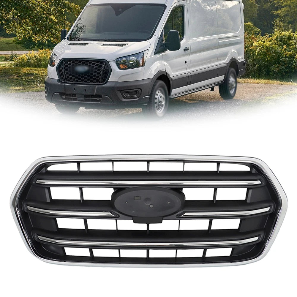 Chrome Front Upper Crossbar Grille for Ford Transit T150 (2020–2022)