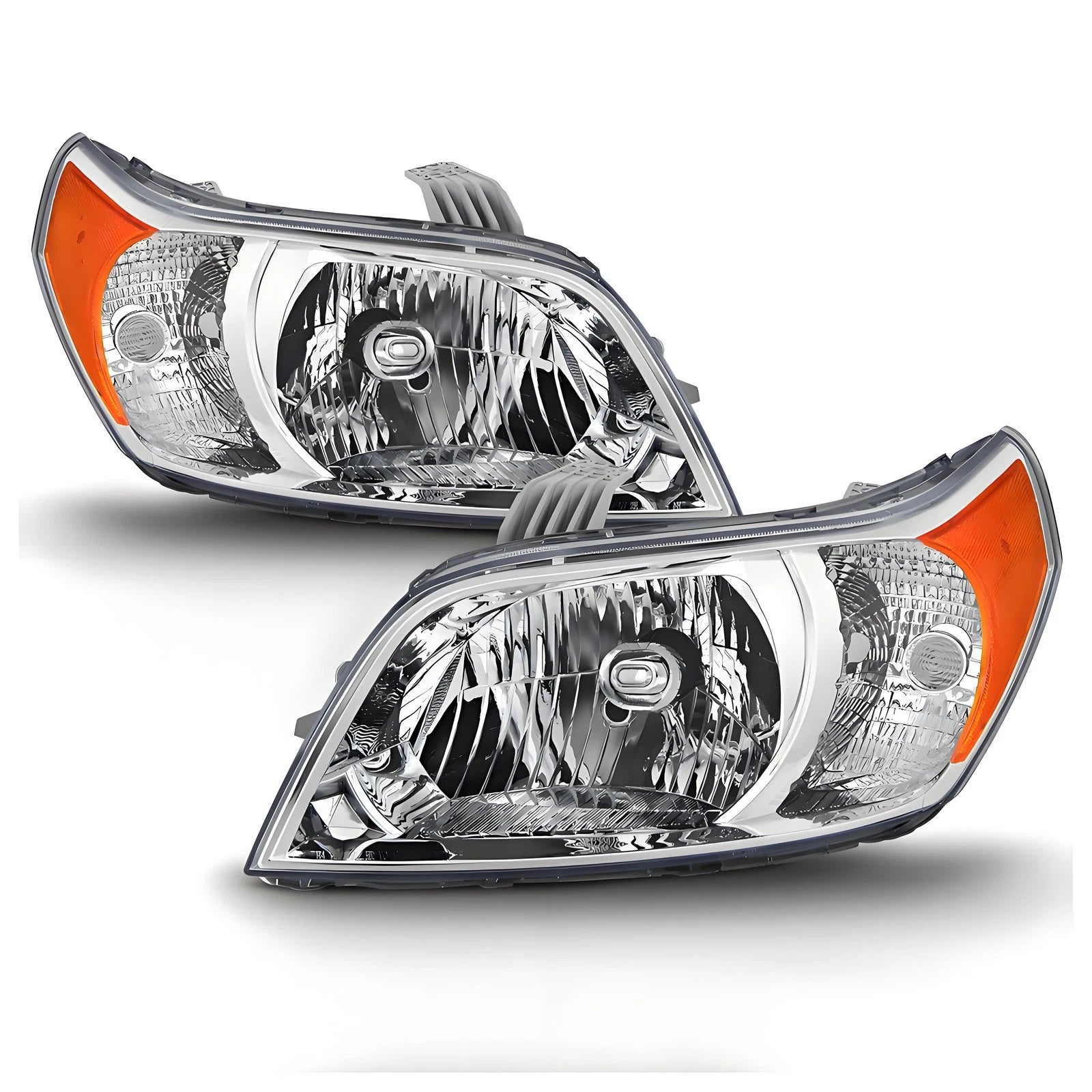 Halogen Headlight Pair for Chevy Aveo 5 LS/LT (2009–2011) W/Amber Reflector