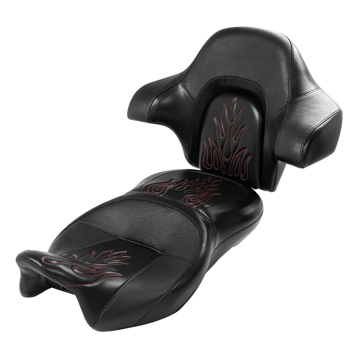 Seat Backrest Pad for Harley Touring Road Glide (2014–2023) Black