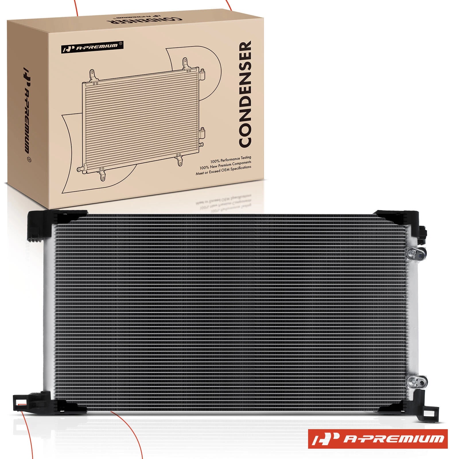 A/C Condenser w/ Bracket for Toyota Prius Prime (2017–2022)