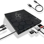 USB 3.0 External CD DVD Writer Burner Reader for Windows 7-11