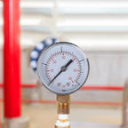 14in Pressure Gauge for Industrial Use (0-4 Bar, NPT Connection)