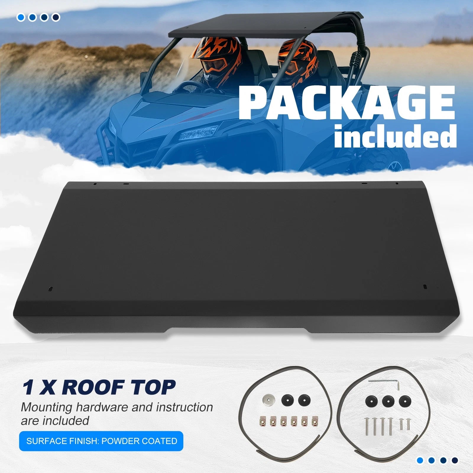 Aluminum Roof Top Shading Cover for CFMOTO ZForce 950/1000 (2020–2024)