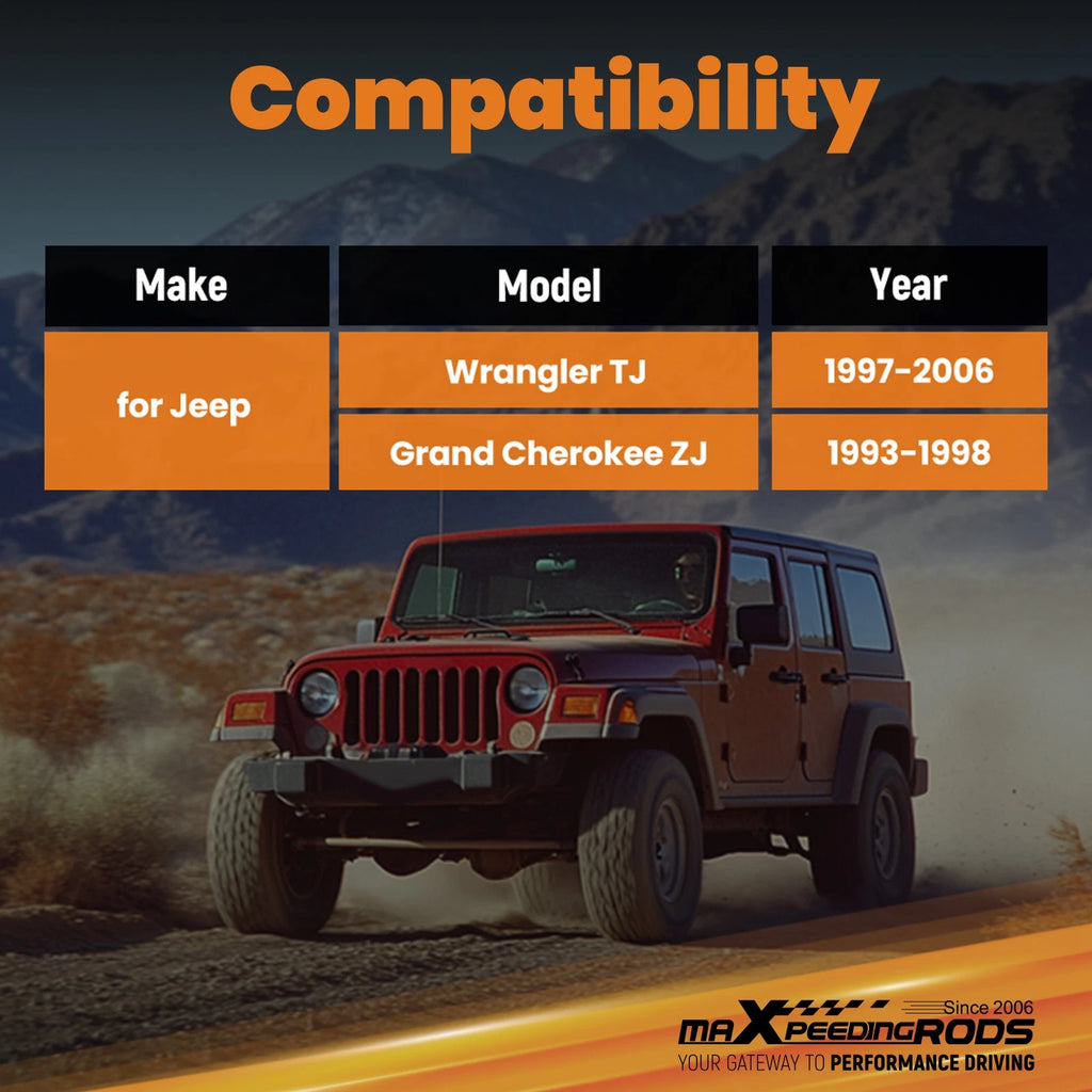 Rear Upper Control Arms for Jeep Wrangler TJ, Grand Cherokee ZJ (1997–2006)