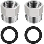 Threaded Brass Pipe Connector 3/8" Female to 1/2" Male for Water