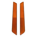 Saddlebag Latch Cover Reflectors Orange for Harley Road King Glide (2014–2023)