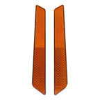 Saddlebag Latch Cover Reflectors Orange for Harley Road King Glide (2014–2023)