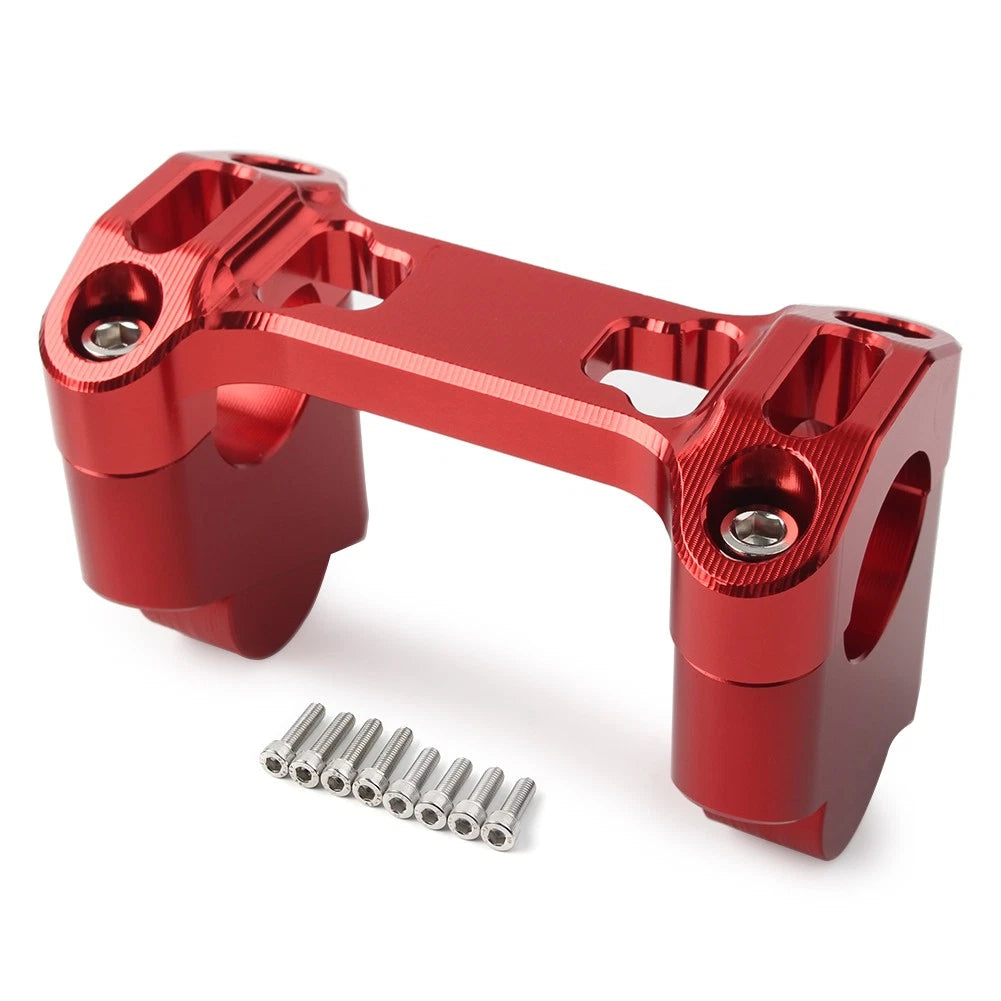 CNC Handlebar Clip Adapter Height Riser for BMW R1200GS LC/Adventure (2014–2020) Red