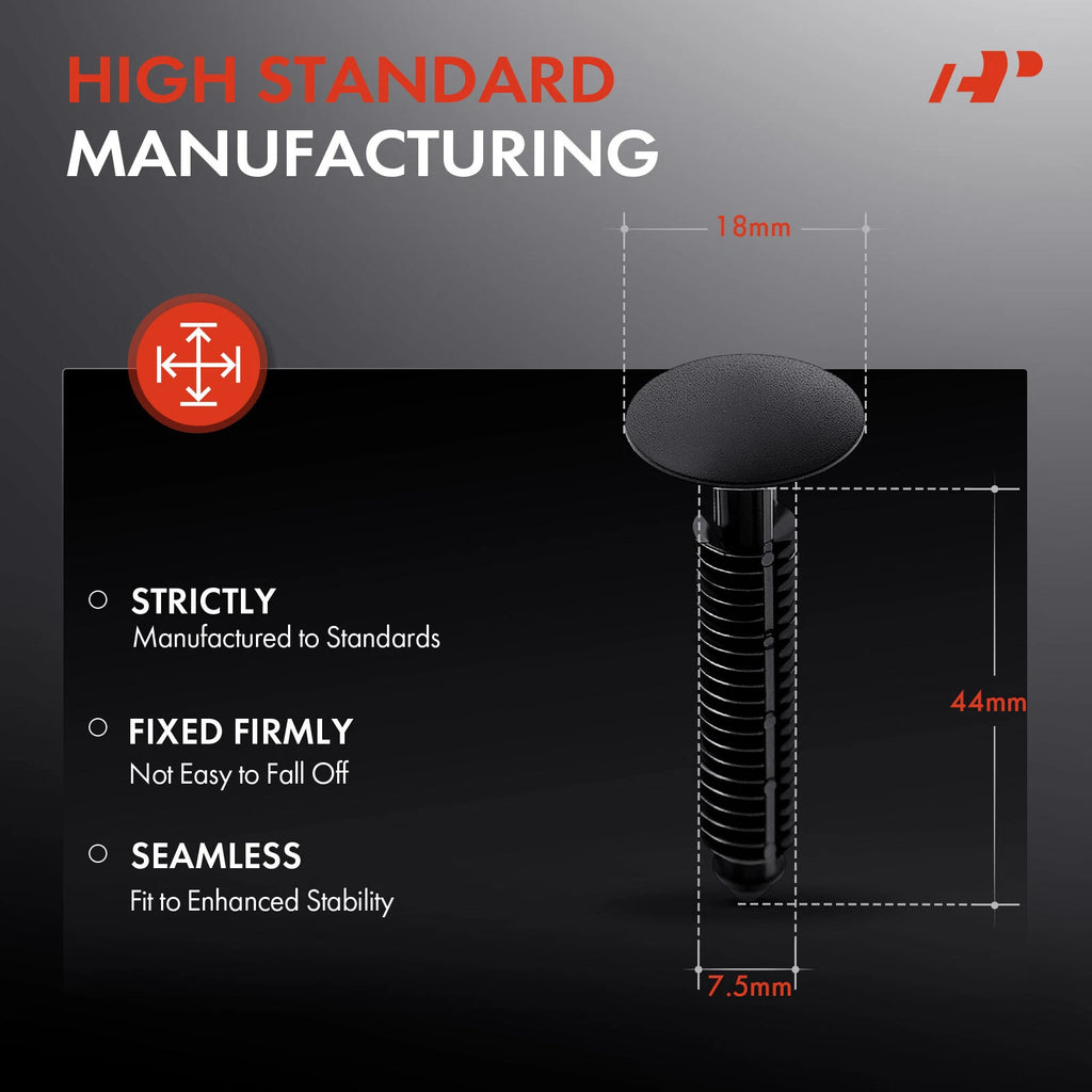 30Pcs Nylon Rocker Moulding Retainer Clips for Ford