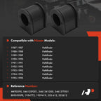 2X Rear Stabilizer Bar Bushing for Nissan Pathfinder (1987-1995)